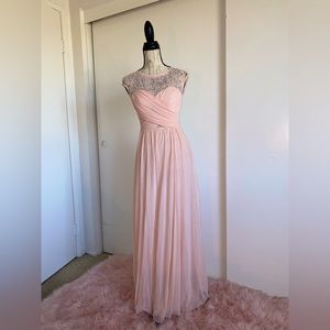 Blush pink formal dress